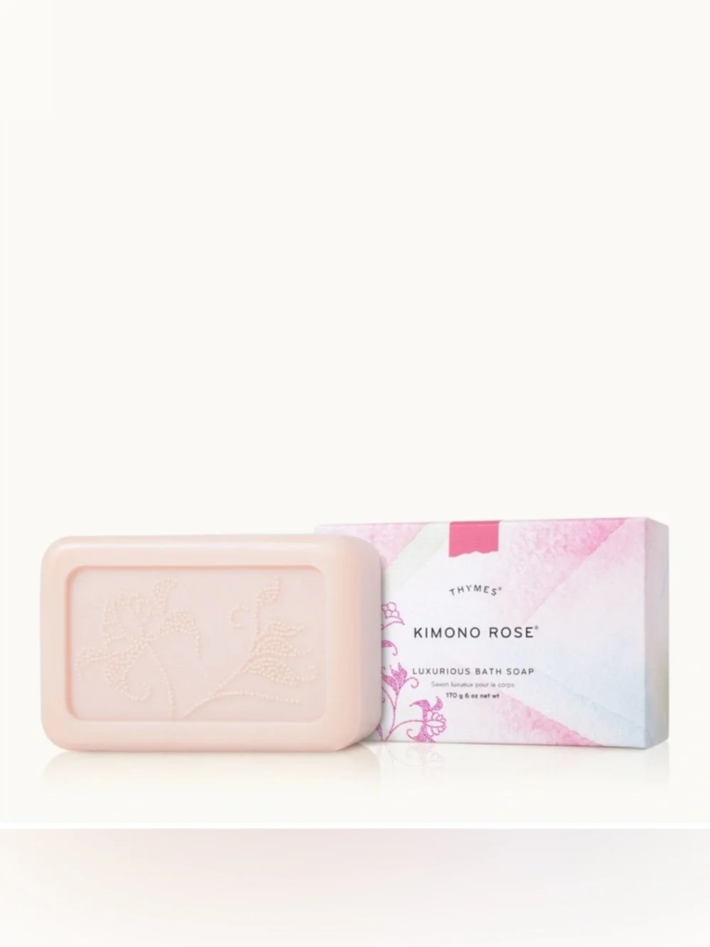 Thymes Kimono Rose Luxurious Bar Soap